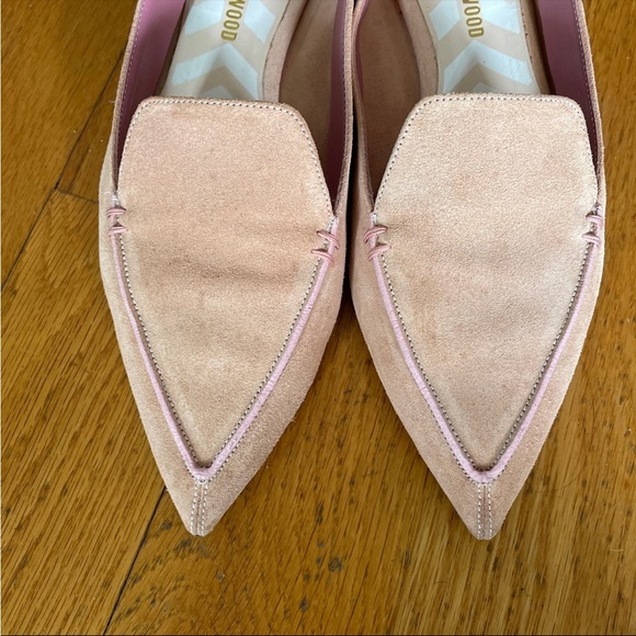 Nicholas Kirkwood Pink Suede Flats - Picture 5 of 5